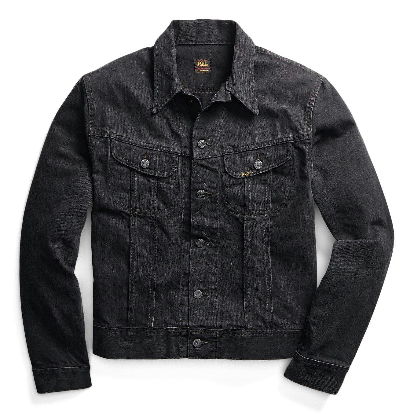 RRL Lot-271 Denim Trucker Jacket - Worn-In Black Wash | Denim RRL Lot-271 Denim Trucker Jacket - Worn-In Black Wash | Denim
